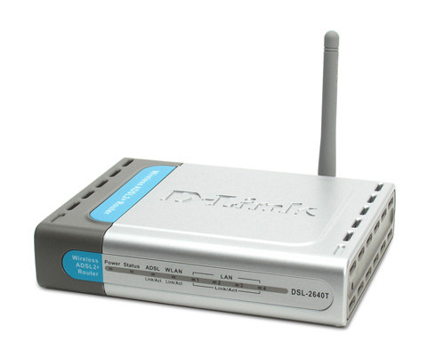 Modem Wireless  D Link G ADSL 2+ Router DSL-2640T